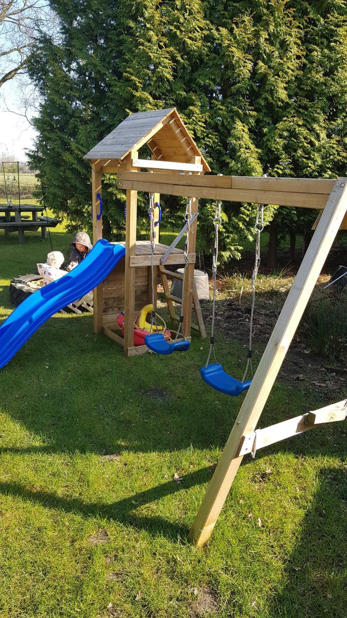 Basic Ingerichte Vouwwagen Op Camping Westenenk, Wijster Exterior foto